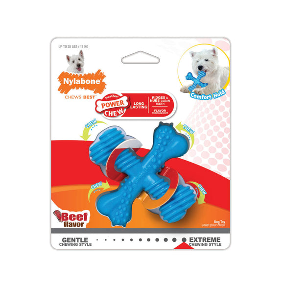 Nylabon Power Chew X Bone Chew Toy for Puppies Beef Flavor - Dog Toys 1