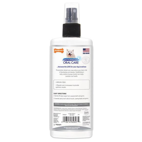 Nylabone Advanced Oral Care Fresh Breath Dental Spray For Dogs (4 oz)