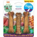 Nylabone Healthy Edibles Roast Beef Turkey & Bacon Puppy Dog Treats -Variety Pack