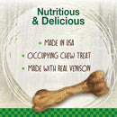 Nylabone Healthy Edibles WILD Natural Long Lasting Vension Flavor Dog Chew Treats- Large/Giant (1 ct)