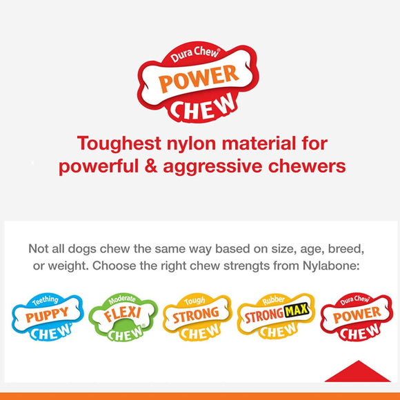 Nylabone Ring Dura Chew Power Chew Original Flavored Dog Toy Large - Dog Toys 4