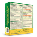 Back Label - Active Ingredients, Inactive ingeredients, Directions of use for dogs and cats of Ocu-GLO PB Vision Powder Blend Capsules for Dogs & Cats