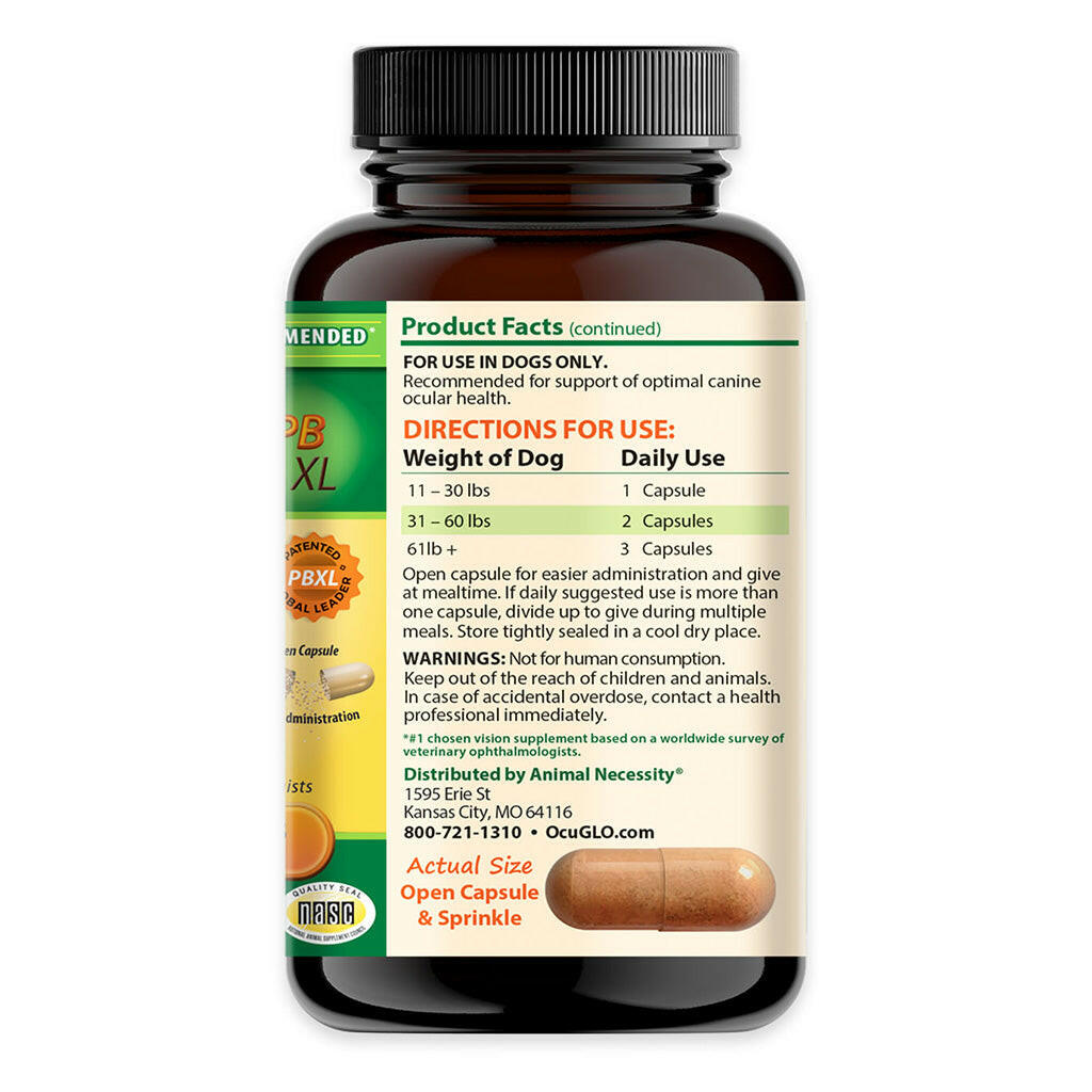 Ocu-GLO PBXL Vision Powder Capsules for Medium & Large Dogs