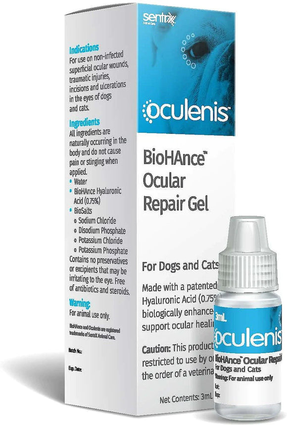 Oculenis Ocular Repair Gel for Dogs & Cats 3 mL - Pet Medicine 1