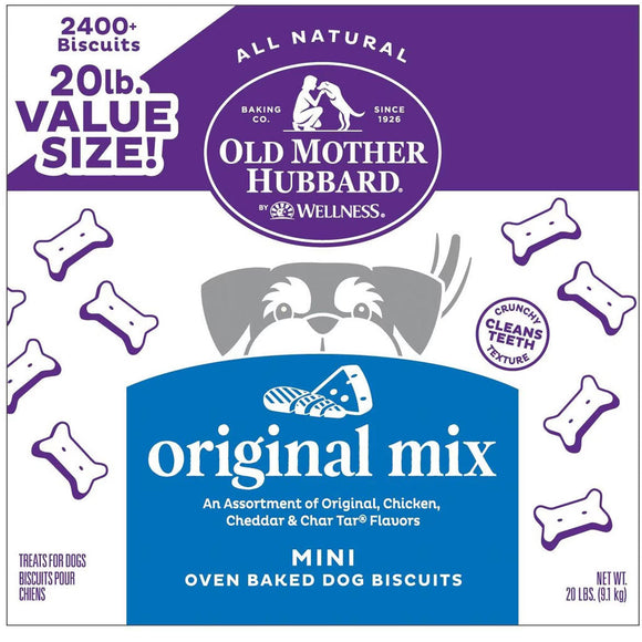 Old Mother Hubbard Original Mix Mini Oven Baked Biscuits Dog Treats 20lbs