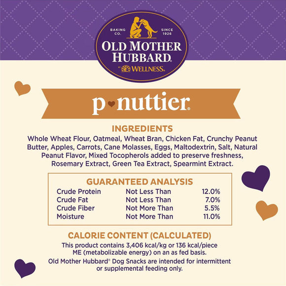 Old Mother Hubbard P-Nuttier Large Oven Baked Biscuits Dog Treats