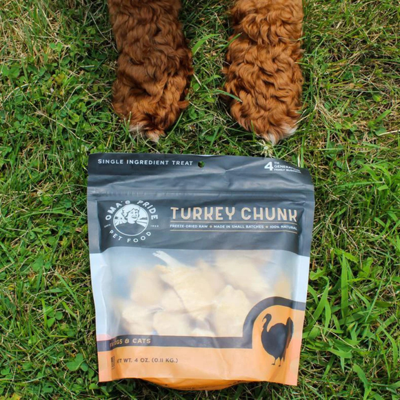 Oma’s Pride Freeze-Dried Turkey Breast Chunks Dog & Cat Treats - Dog & Cat Treats 3