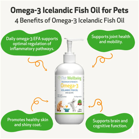 Omega-3 Daily Wellness - for Skin, Joint, Brain, and Heart Health (8 oz)