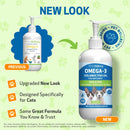 Omega-3 Daily Wellness - Skin Joint Brain and Heart Health For Dogs & cats (8 oz) - Dog Health Supplement 2