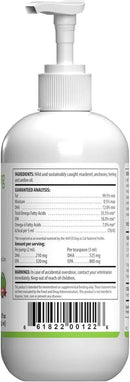 Omega-3 Daily Wellness - Skin Joint Brain and Heart Health For Dogs & cats (8 oz) - Dog Health Supplement 18
