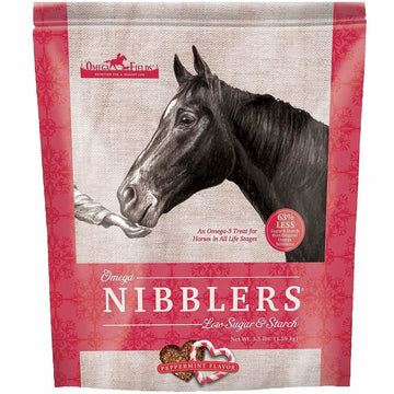 Omega Fields Nibblers Low Sugar & Starch Peppermint Flavor Treats for Horses (3.5 LB)