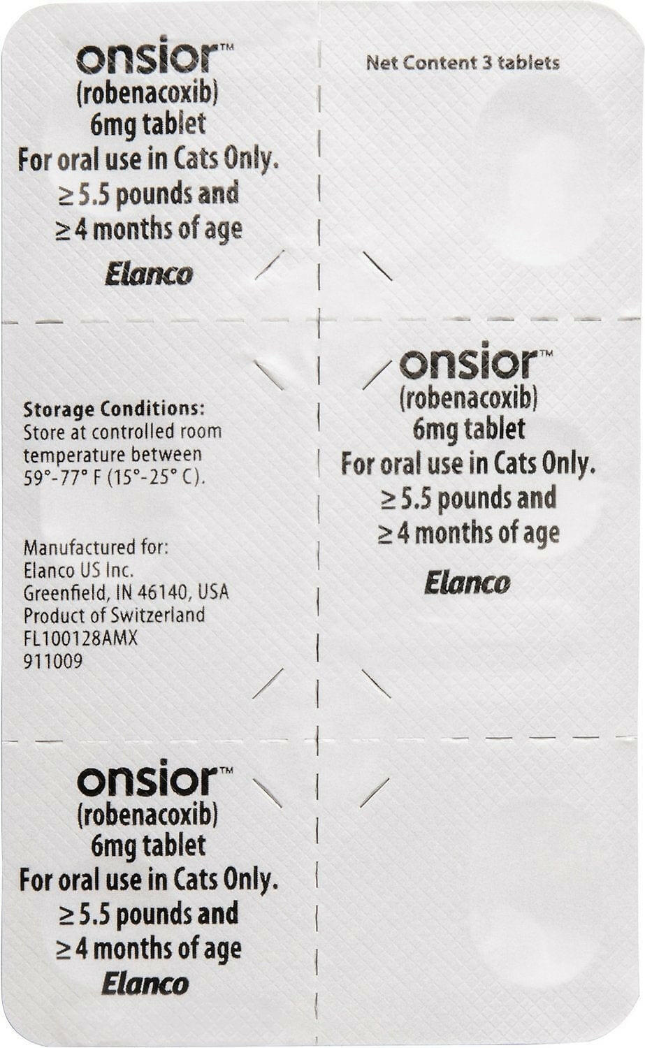 Onsior (Robenacoxib) 6mg Tablets for Cats | Hardypaw