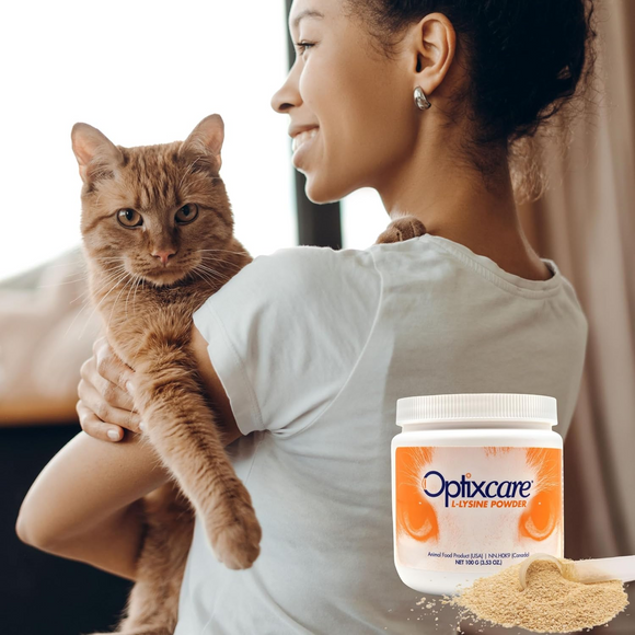 Optixcare L-Lysine Powder for Cats 100-g - Cat Supplements & Vitamins 5