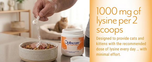 Optixcare L-Lysine Powder for Cats 100-g - Cat Supplements & Vitamins 3