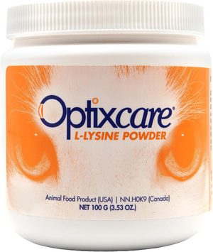 Optixcare L-Lysine Powder for Cats 100-g - Cat Supplements & Vitamins 1