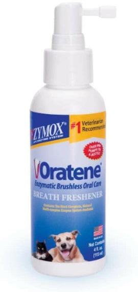 Zymox Oratene Enzyme Breath Freshener Spray for Dogs & Cats - 4 fl oz