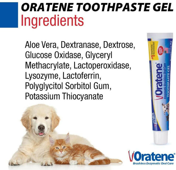 Zymox Oratene Enzymatic Brushless Toothpaste for Dogs & Cats - Ingredients