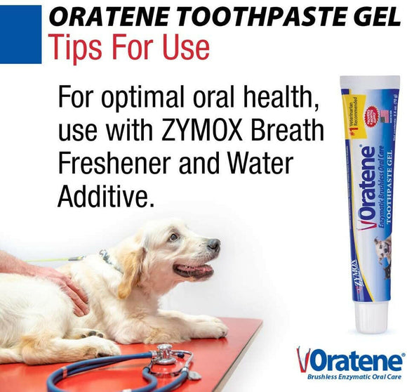 Zymox Oratene Enzymatic Brushless Toothpaste for Dogs & Cats - Tips for Use