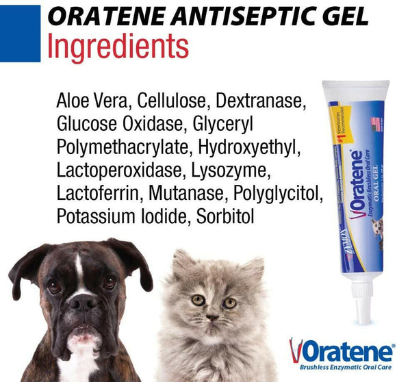 Zymox Oratene Brushless Enzyme Oral Gel for Dogs & Cats - ingredients