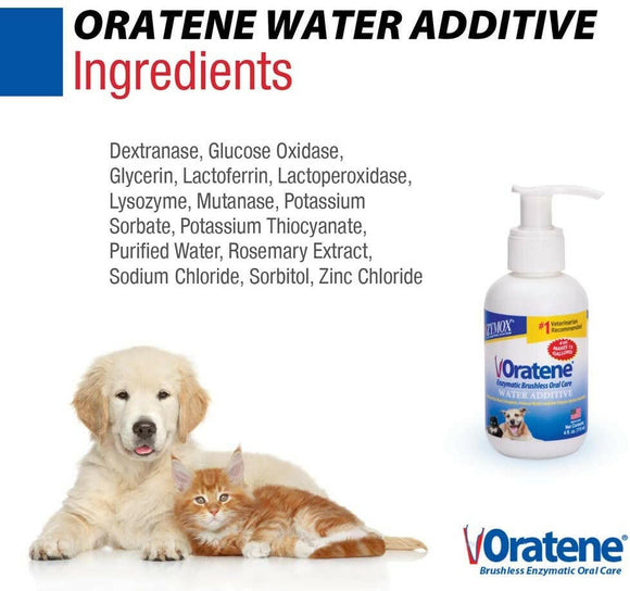Zymox Oratene Enzymatic Water Additive Liquid for Dogs & Cats - Ingredients