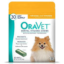 ORAVET Dental Hygiene Chews For Extra Small Dogs 3.5-9 lbs (30 chews)