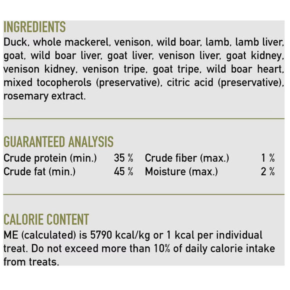 ORIJEN Tundra Grain-Free High-Protein Raw Animal Ingredients Freeze Dried Cat Treats, 1.25-oz bag