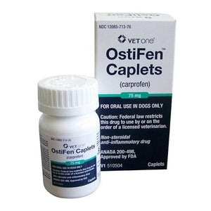 OstiFen (Carprofen) Caplets for Dogs 75mg - 180 Caplets - Pet Medicine 1