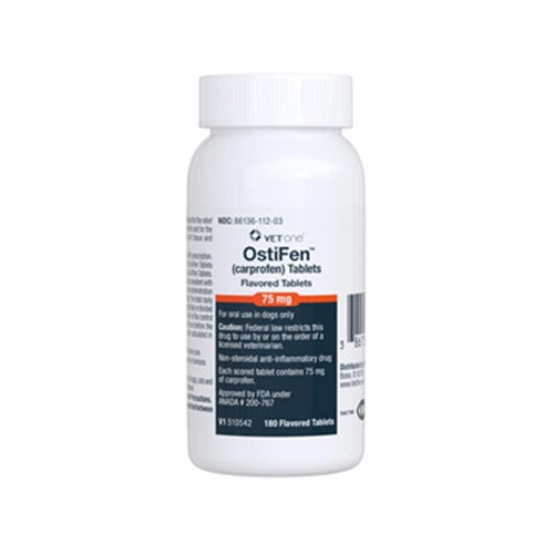 OstiFen (Carprofen) Flavored Tablets for Dogs - 75-mg / 1 tablet - Pet Medicine 3