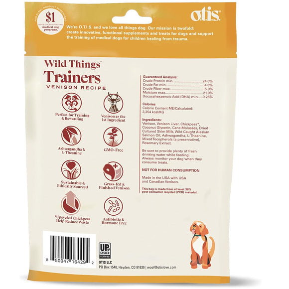 Otis Wild Things Trainers Venison Recipe Treats for Dogs