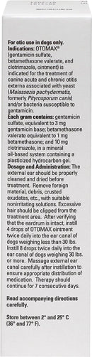 Otomax (Gentamicin / Betamethasone / Clotrimazole) Otic Ointment for Dogs - Pet Medicine 2