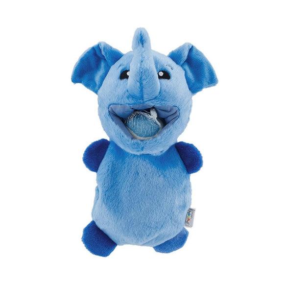 Outward Hound Ball Hogz Elephant Hide and Seek Dog Toy with Tennis Balls
