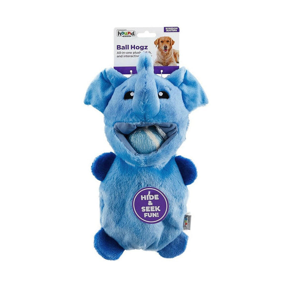 Outward Hound Ball Hogz Elephant Hide and Seek Dog Toy with Tennis Balls