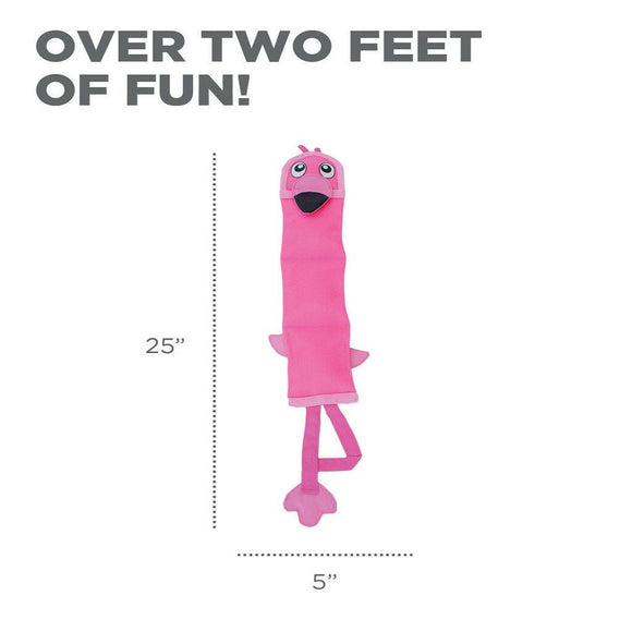 Outward Hound Fire Biterz Flamingo Plush Interactive Dog Toy (Large)