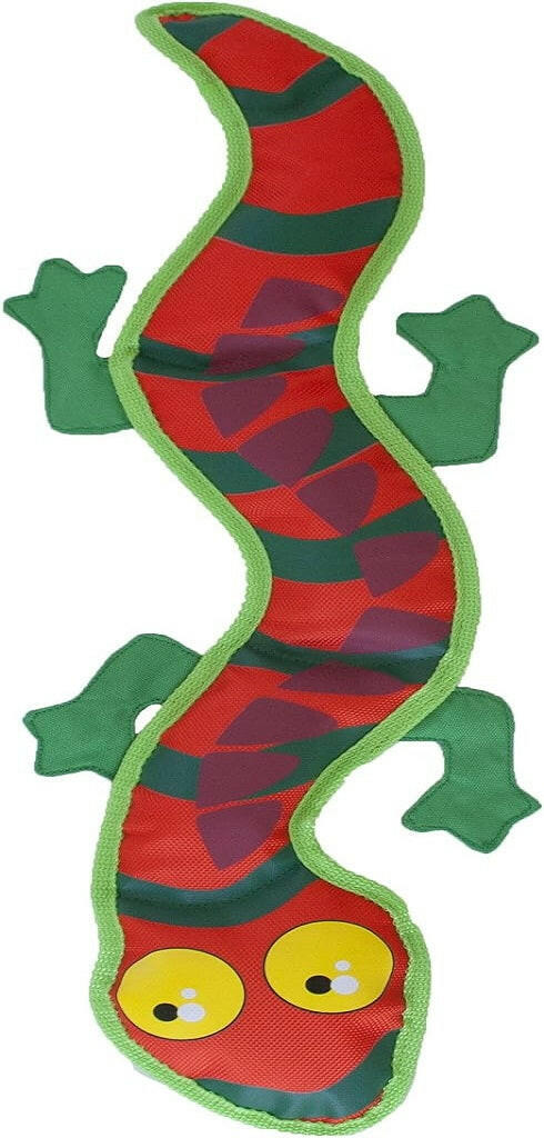 Outward Hound Fire Biterz Exotic Lizard Orange Dog Toy