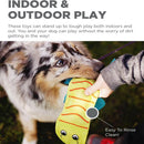 Outward Hound Fire Biterz Lizard Plush Firehose Material Interactive 2 Squeaker Dog Toy Medium - Dog Toys 3