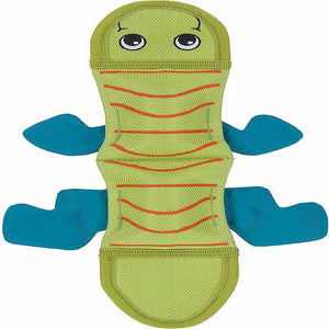 Outward Hound Fire Biterz Lizard Plush Firehose Material Interactive 2 Squeaker Dog Toy Medium - Green - Dog Toys 1