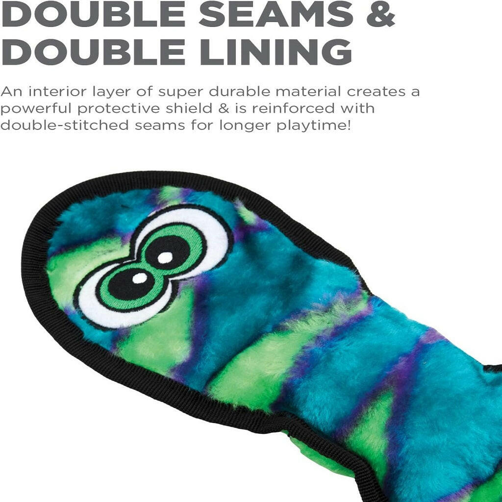 Outward Hound Invincible Durablez Snake 3 Squeaker Dog Toy