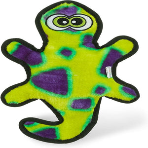 Outward Hound Invincible Gecko 2 Stuffingless Durable Squeaker Dog Toy Medium - Yellow/Green - Plush Dog Toys 1