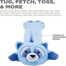 Outward Hound Longidudes Raccoon Plush & Squeaky Tug Toy For Dog