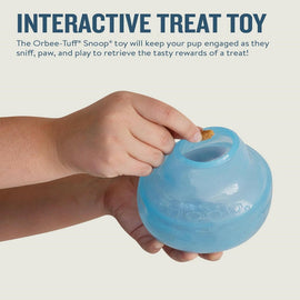 Outward Hound Planet Dog Orbee Snoop Interactive Treat Dispensing Toy Blue (Large)
