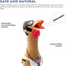 Outward Hound Squawkers Earl Latex Rubber Chicken Interactive Toy For Dog (Large)