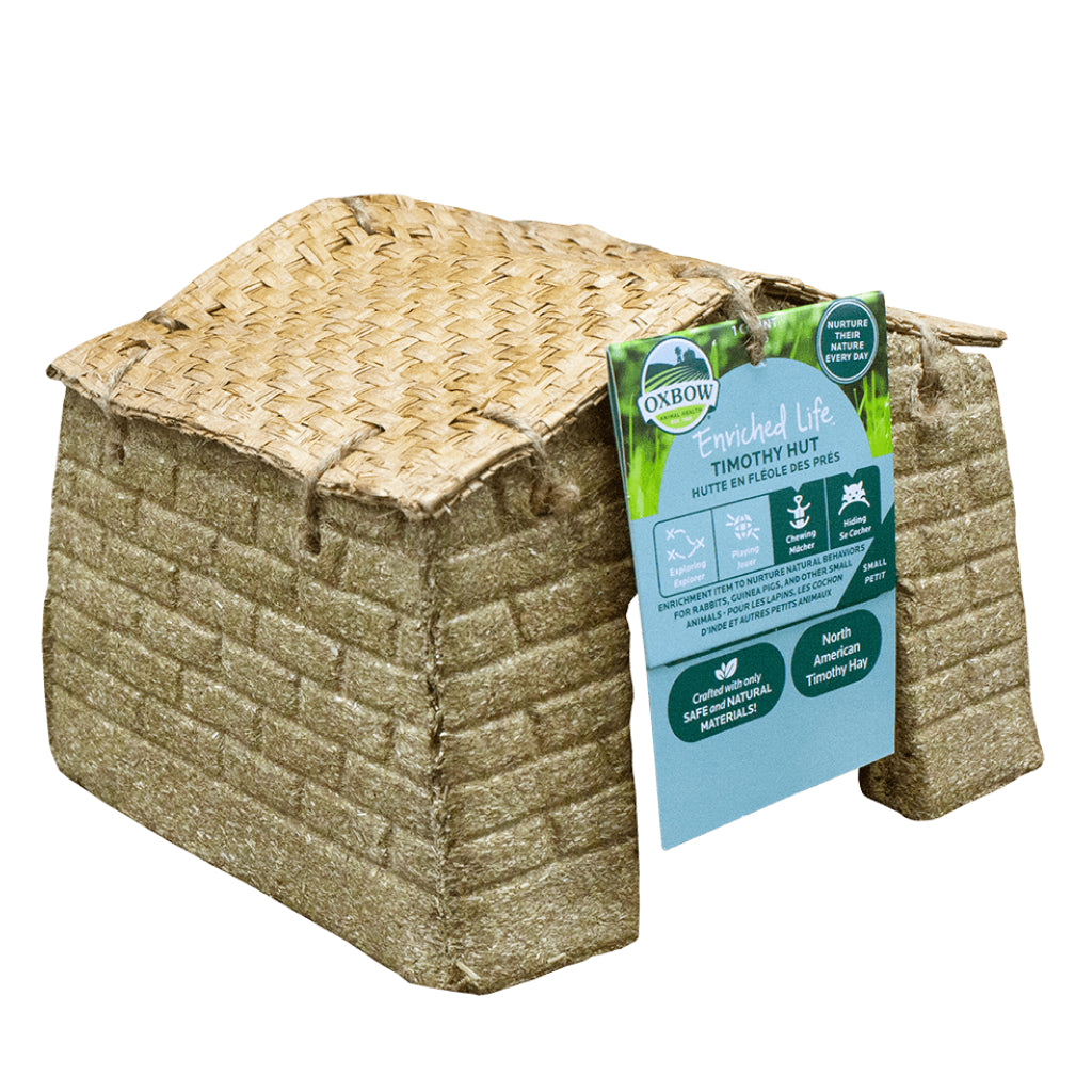 Oxbow Timothy Hut - Chewable Retreat for Rabbits & Guinea Pigs