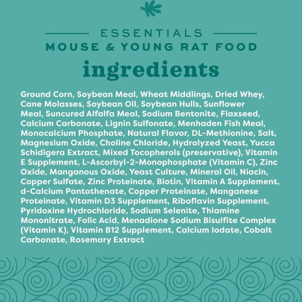 Oxbow Essentials Mouse & Young Rat Food Pellets