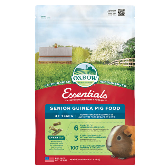 Oxbow Animal Health Essentials Senior Guinea Pig Food - 4 -lb - Small Animal Food 1