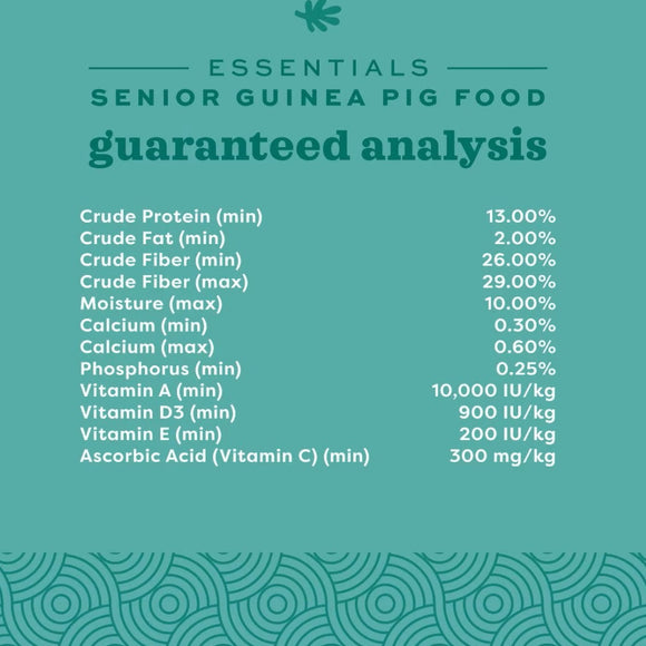 Oxbow Animal Health Essentials Senior Guinea Pig Food - Small Animal Food 4