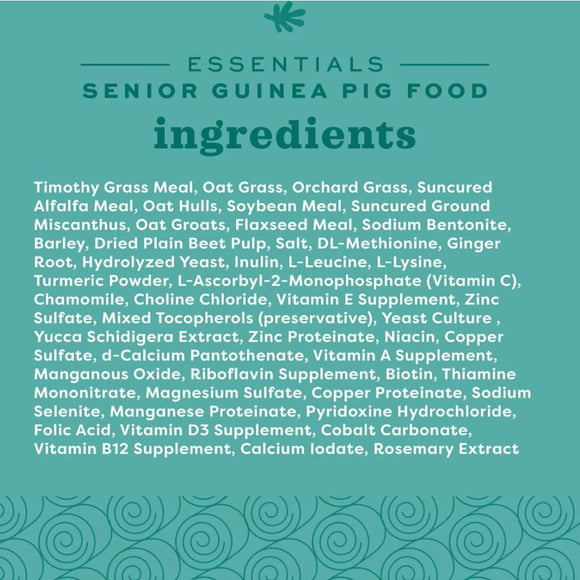 Oxbow Animal Health Essentials Senior Guinea Pig Food - Small Animal Food 6