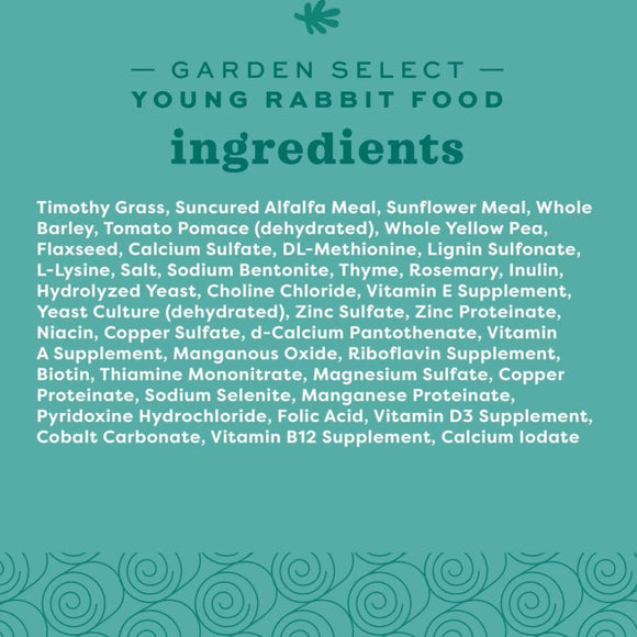 Oxbow Animal Health Garden Select Young Rabbit Food (4 lb)