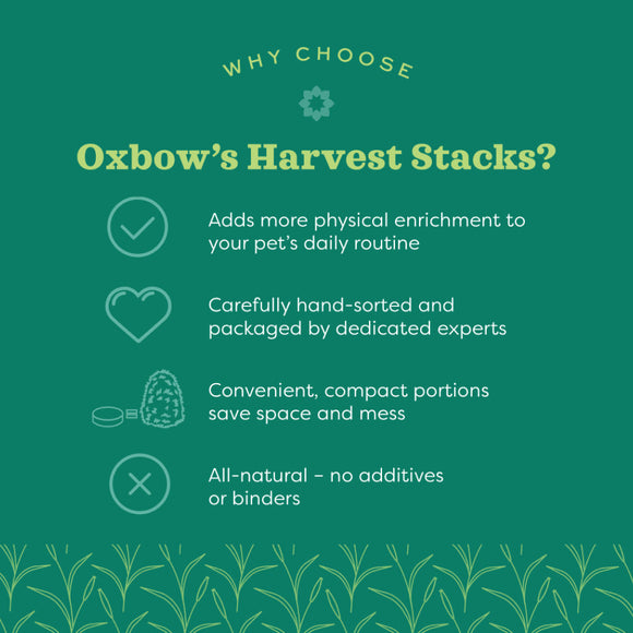 Oxbow Animal Health Harvest Stacks Western Timothy With Chamomile (35 oz)