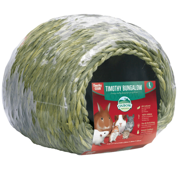 Oxbow Safe Oxbow Timothy Club Bungalow – Safe, Edible Hideaway for Small Pets