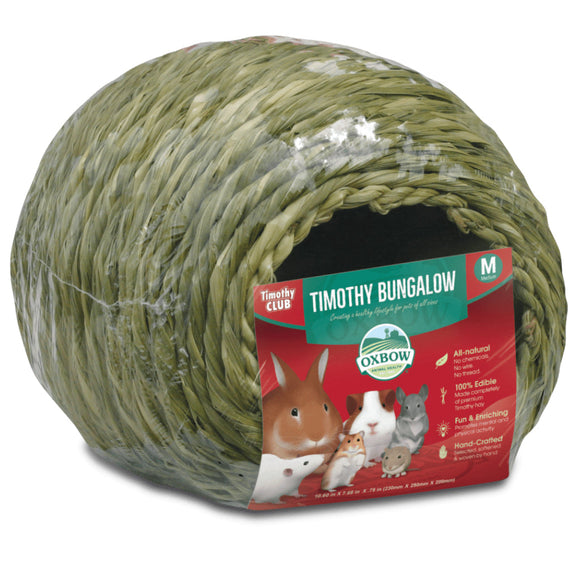 Oxbow Safe Oxbow Timothy Club Bungalow – Safe, Edible Hideaway for Small Pets